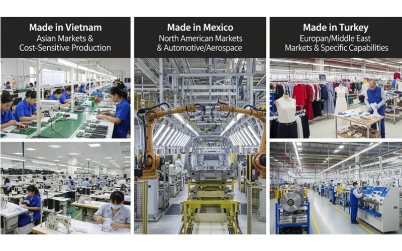 Made in Vietnam vs. Made in Mexico vs. Made in Turkey