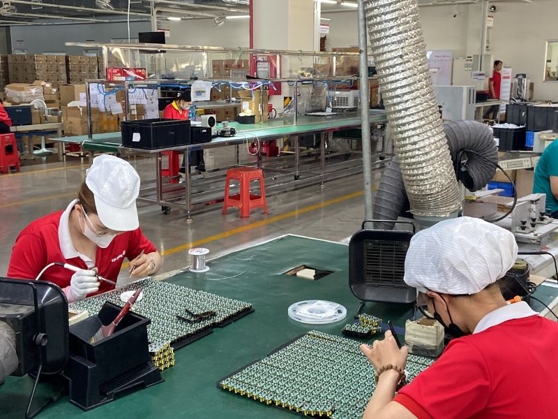 Electronic Assembly in a Vietnamese factory